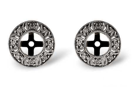 B018-99195: EARRING JACKETS .12 TW (FOR 0.50-1.00 CT TW STUDS)