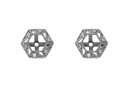 D018-99195: EARRING JACKETS .08 TW (FOR 0.50-1.00 CT TW STUDS)