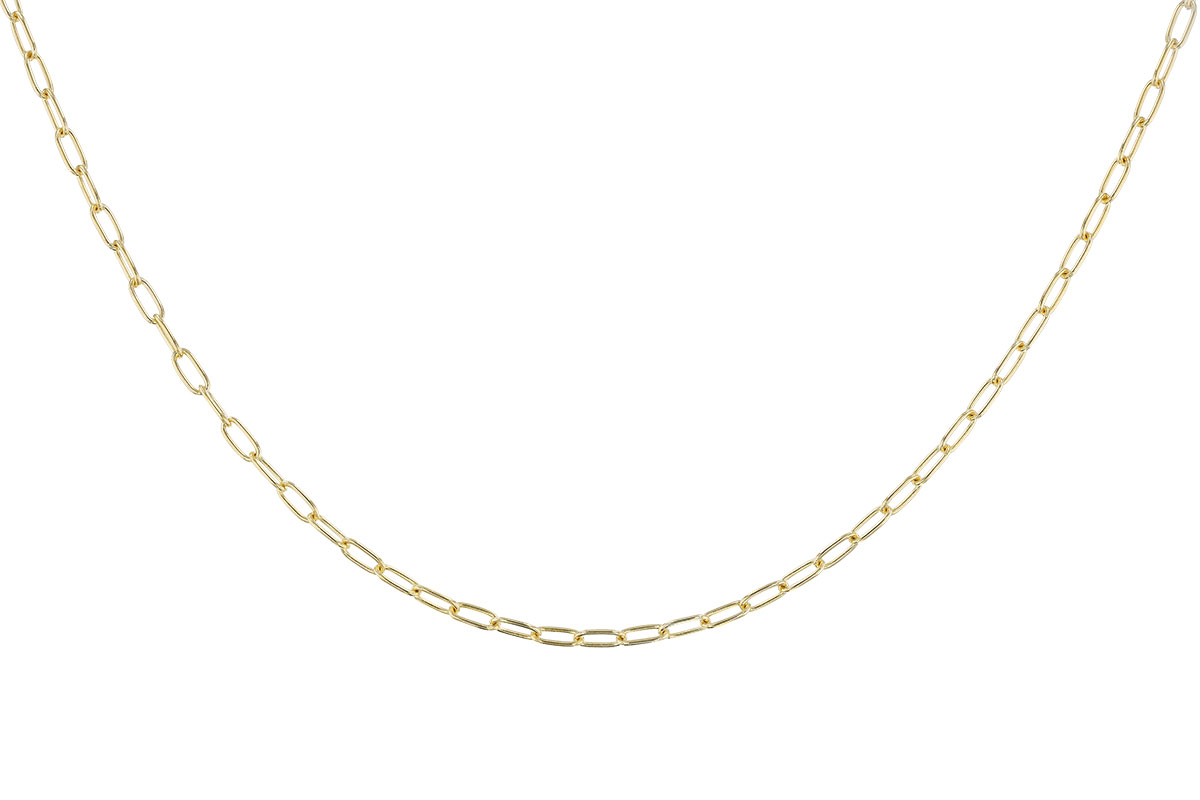 E292-60176: PAPERCLIP SM (8", 2.40MM, 14KT, LOBSTER CLASP)