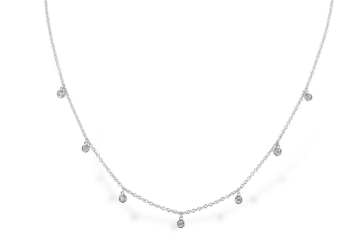 G292-55622: NECKLACE .12 TW (18")