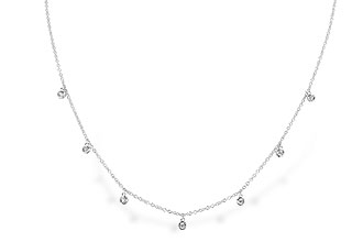 G292-55622: NECKLACE .12 TW (18")
