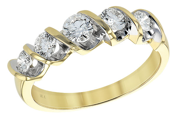 K111-70094: LDS DIA WED RING .75 TW