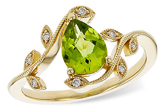 A293-47431: LDS RG 1.16 PERIDOT 1.22 TGW (8x6MM PER)