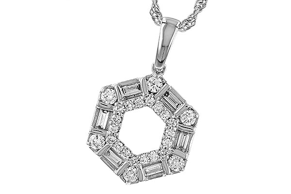 B293-46477: NECKLACE .14 TW BAG .50 TW
