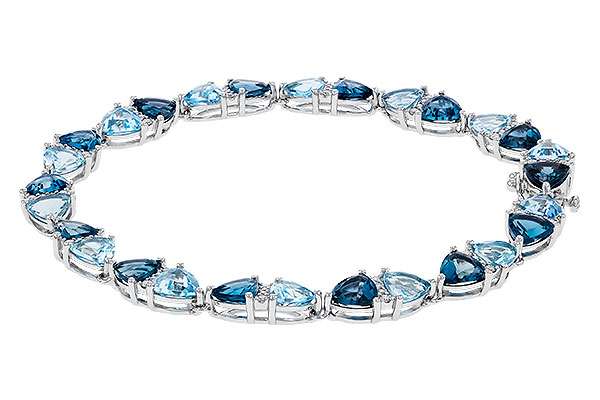 B293-47422: BRACELET 12.20 BLUE TOPAZ 12.50 TGW (7")