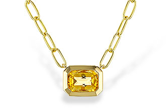 B293-51068: NECKLACE .86 CITRINE (18")
