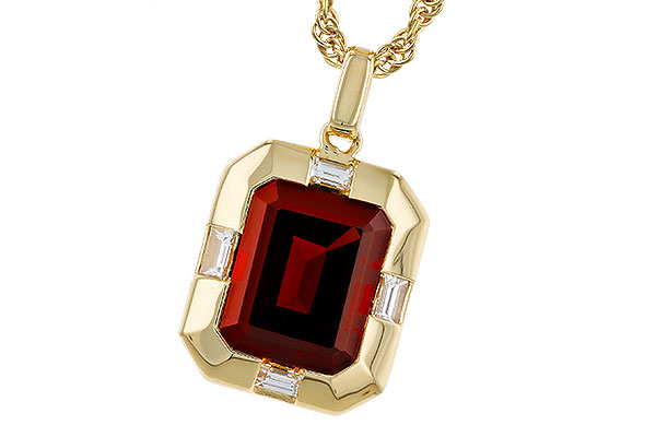 C293-49240: NECKLACE 3.65 GARNET 3.82 TGW (10x8MM GAR)