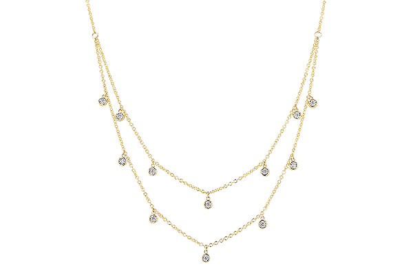 D292-55622: NECKLACE .22 TW (18 INCHES)
