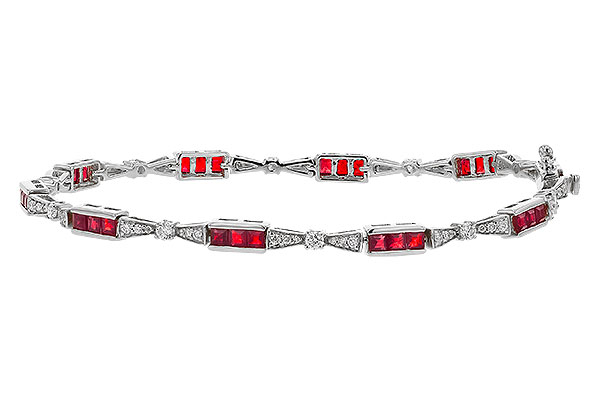 D293-51040: BRACELET 2.05 RUBY 2.70 TGW (7")