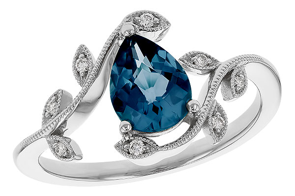 E293-49240: LDS RG 1.20 LONDON BLUE TOPAZ 1.26 TGW (8x6MM LBT)