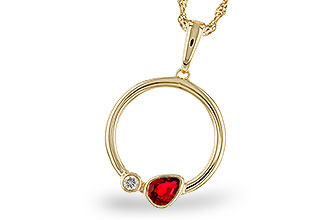 G293-47431: NECKLACE .24 RUBY .26 TGW