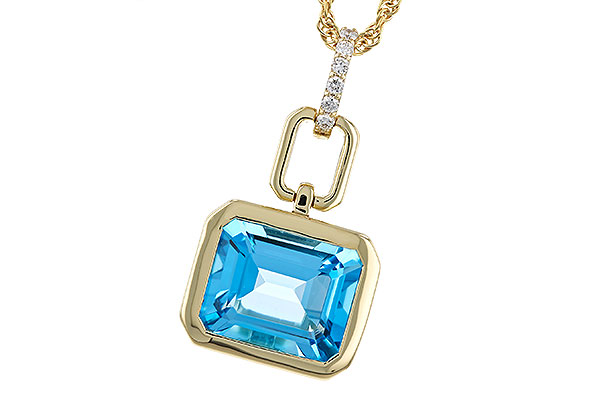 H293-49267: NECKLACE 3.26 BLUE TOPAZ 3.30 TGW (10x8MM BT)