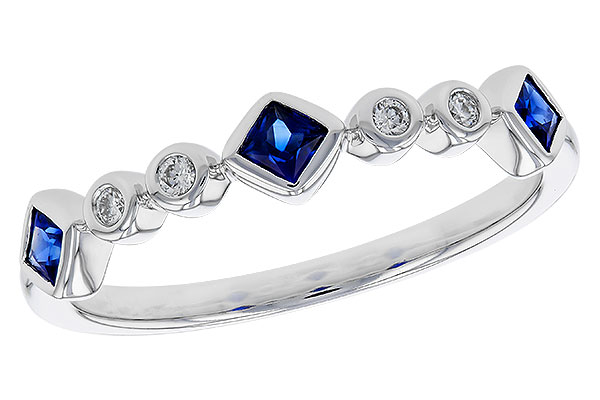 H293-50094: LDS WED RG .25 SAPPHIRE .30 TGW