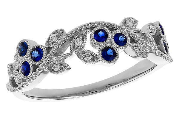 H293-53731: LDS WED RG .23 SAPPHIRE .29 TGW