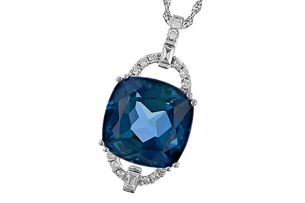 L293-46512: NECK 9.00 LONDON BLUE TOPAZ 9.20 TGW (12MM LBT)