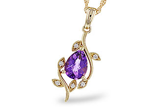 L293-48321: NECKLACE .88 AMETHYST .93 TGW (8x6MM AMY)