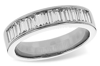 M293-45612: LDS DIA WED RG .70 TW BAGUETTES
