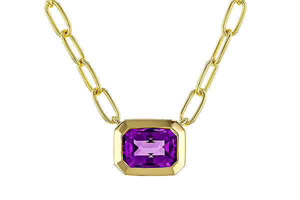 M293-51076: NECKLACE .82 AMETHYST (18")